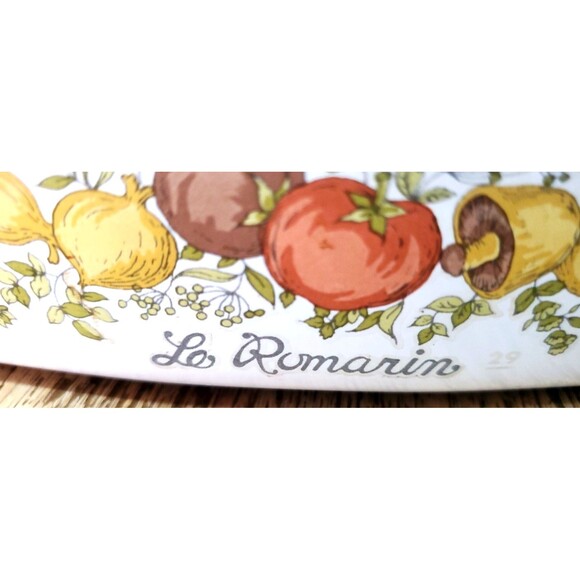 RARE Vtg SPICE OF LIFE Le Romarin CORNINGWARE A-10-B CASSEROLE w/Lid -Imprint 29 - Picture 1 of 16